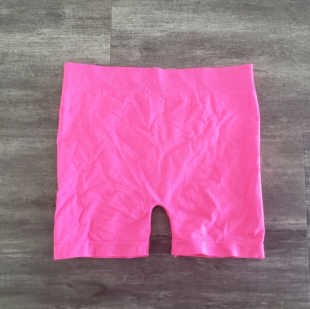 Pink Vibrant High Waisted Athletic Short